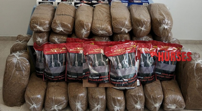165 kilo tütün ele geçirildi