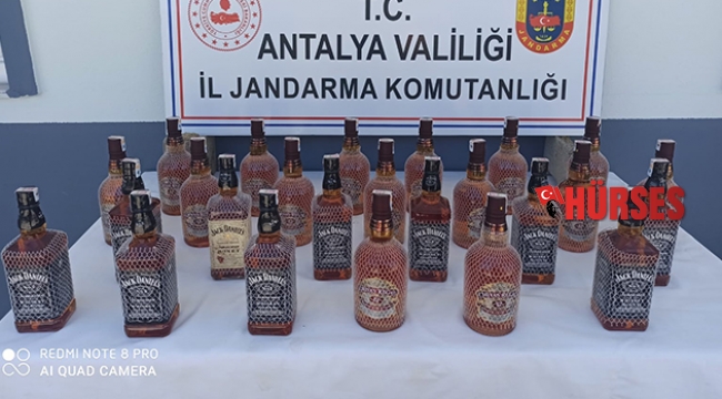 25 litre sahte içki ele geçirildi