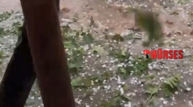 Ceviz büyüklüğünde dolu