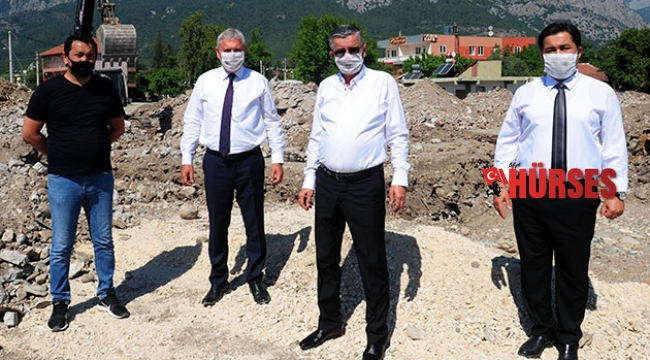 Kemer'in ilk kapalı pazar yeri Kuzdere'de