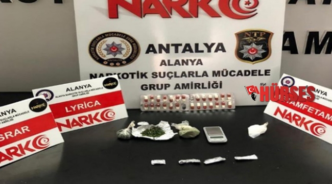 Alanya’da uyuşturucu operasyonda 2 tutuklama