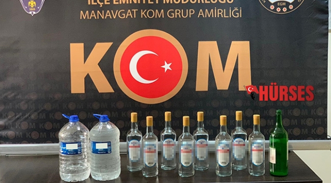 Antalya'da sahte içki operasyonu