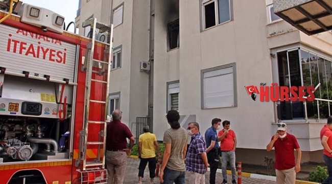 Antalya’da site içerisinde çıkan yangın korkuttu