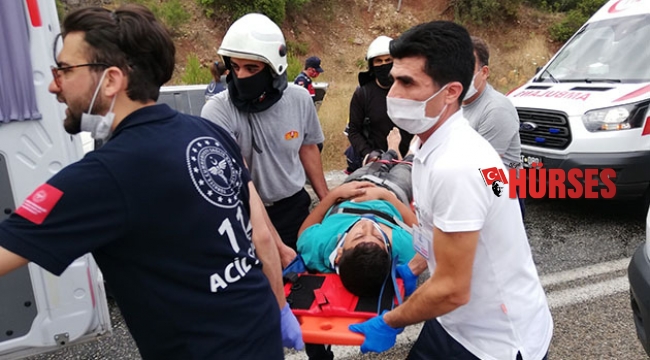 Antalya'da trafik kazası: 1'i ağır 9 yaralı