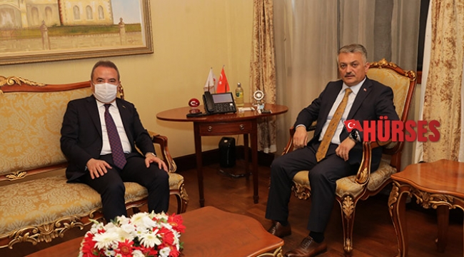 Başkan Böcek'ten Vali Yazıcı’ya 'Hayırlı olsun' ziyareti