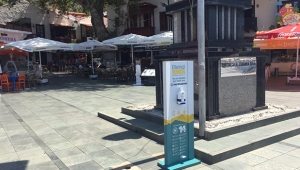 Kaş’ta dezenfekte noktaları oluşturuldu