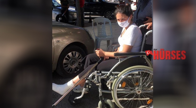 tekerlekli sandalyeyle sınava götürüldü
