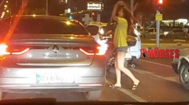 Trafikte kırmızı ışık dansı