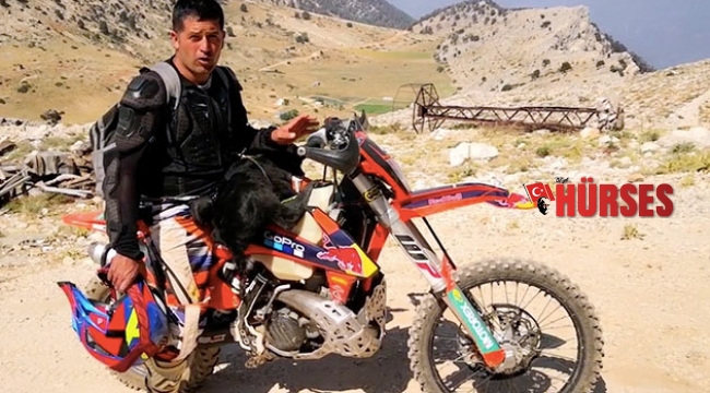 1.5 saat motor üzerinde taşıdı