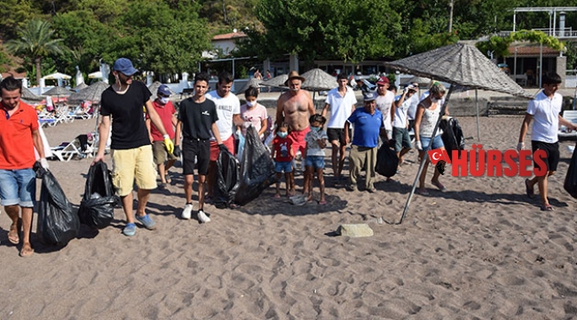 Adrasan'da işletmelerin gönüllü temizlik ordusu