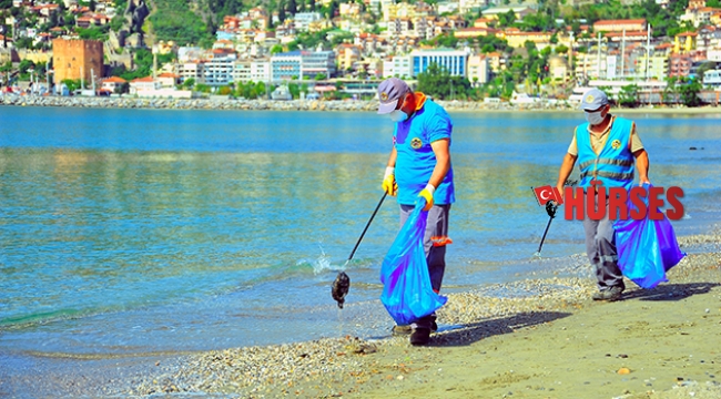 Alanya Belediyesi temizlik çalışmalarını sürdürüyor