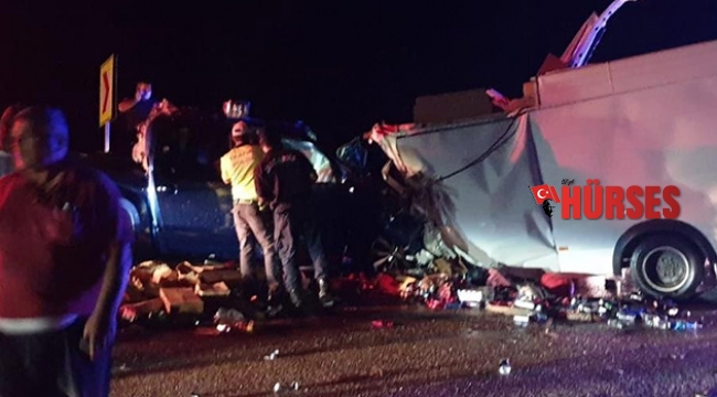 Antalya-Konya yolunda feci kaza: 2 ölü, 4 yaralı