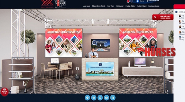 AÜ, YÖK’ün sanal fuarında tanıtıldı