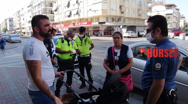Bebekle duygu sömürüsü polise takıldı