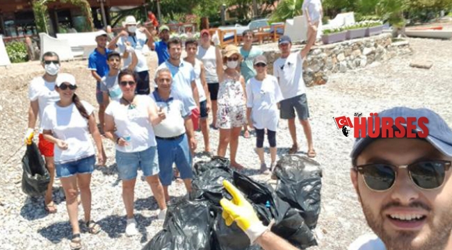 Tatilci kirletti, turizmci temizledi