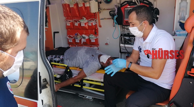 Ticari araç ile motosiklet çarpıştı: 1 yaralı