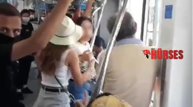 Tramvayda maske gerginliği