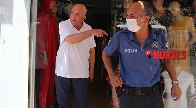 Yaşlı adam gaspçının elinden sopayla kurtuldu