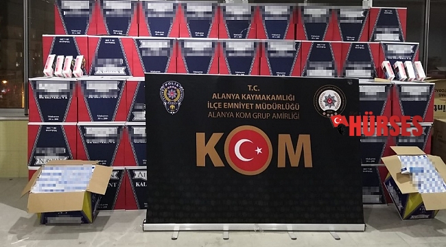 1 milyon 110 adet makaron ele geçirdi