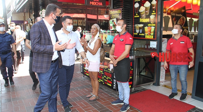 Alanya’da aralıksız maske, sosyal mesafe ve hijyen denetimi