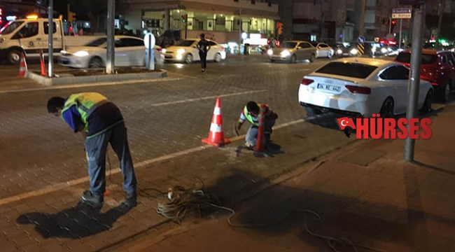 Alanya’da trafik çalışmaları devam ediyor