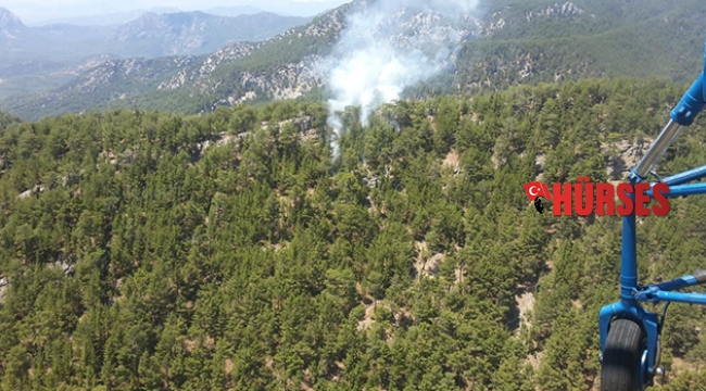 Antalya’da korkutan orman yangını