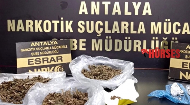 Antalya'daki uyuşturucu operasyonunda hareketli dakikalar