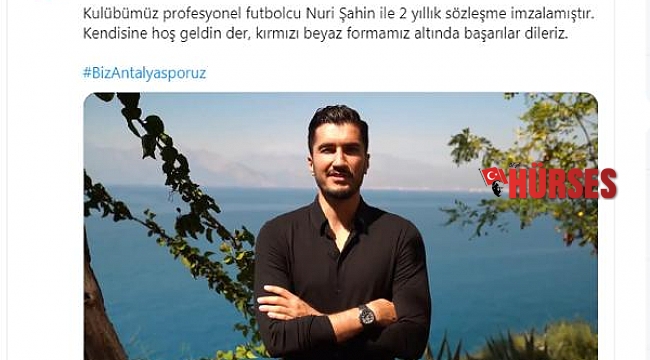 Antalyaspor, Nuri Şahin'i renklerine bağladı