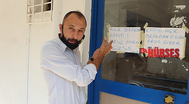 Apartman sakininin açık bırakılan kapı nedeniyle beddualı uyarısı