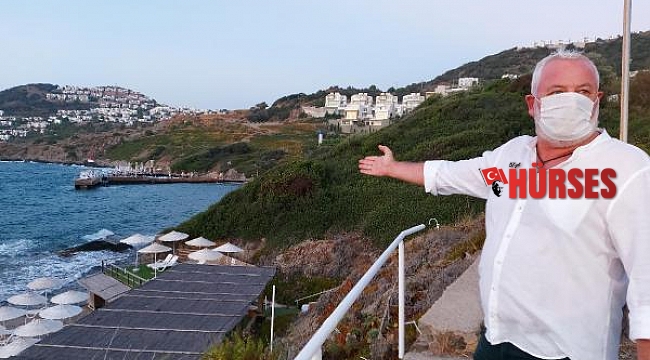 Bodrum'da, 'kum kaçmasın' diye deniz dibine duvar örmüşler
