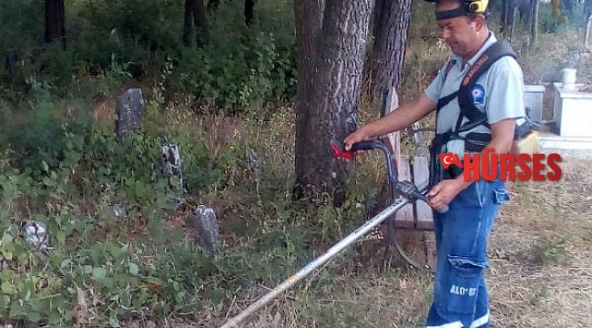 Büyükşehir'den mezarlıklara kapsamlı bakım