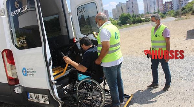 Büyükşehir'in Engelsiz Hizmet Aracı yüz güldürüyor