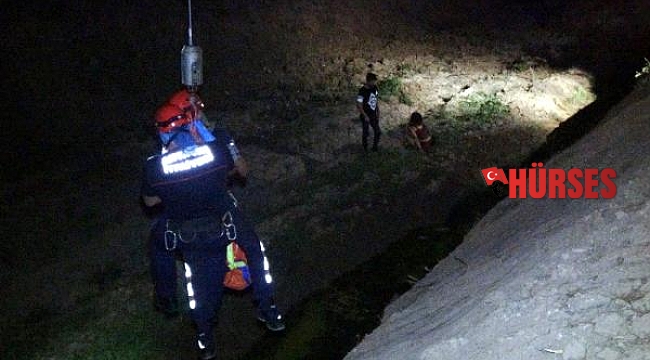 Dere yatağına düşen genç kız 1 saatte ikna edilerek kurtarıldı