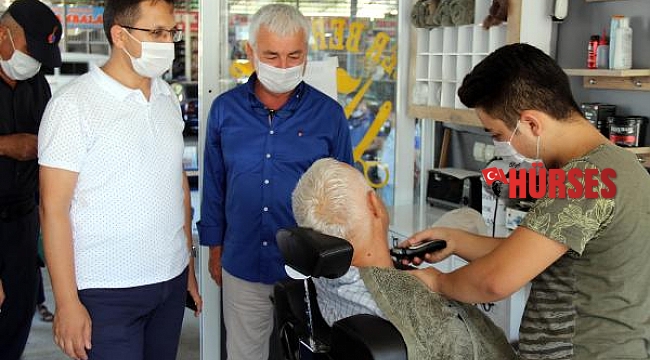 Finike'de koronavirüs önlemleri denetimi