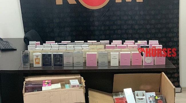 Gümrük kaçağı sahte parfümler polise takıldı