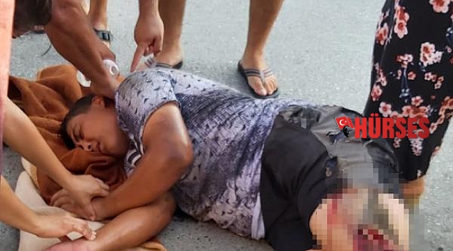 Kamyonetle çarpışan motosikletin sürücüsü yaralandı