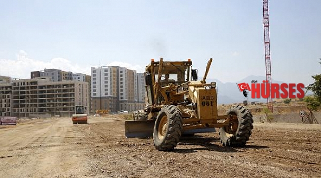 Kepez Santral'de yol yapım çalışmaları sürüyor