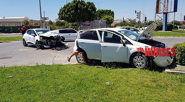 Manavgat'ta trafik kazası: 2 yaralı