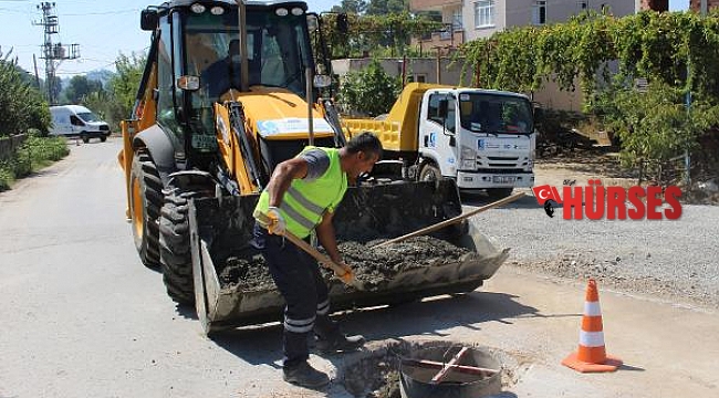 Manavgat'ta kapalı kanalizasyon bacaları yenileniyor