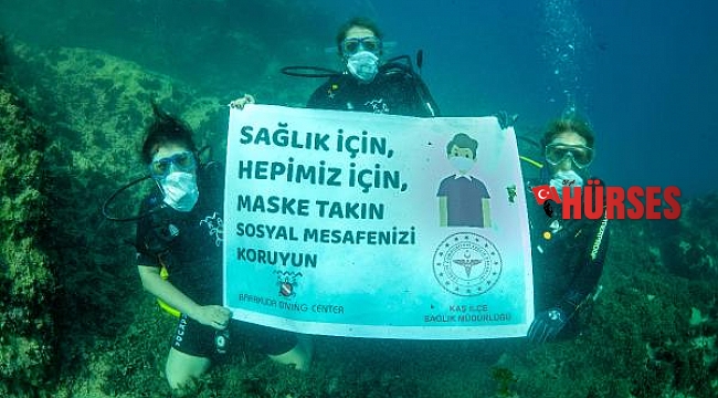 Maskeli 'korona dalışı'