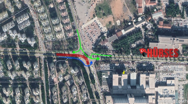 Meltem Bulvarı ile Tarık Akıltopu Caddesi kesişim kavşağı kapanacak