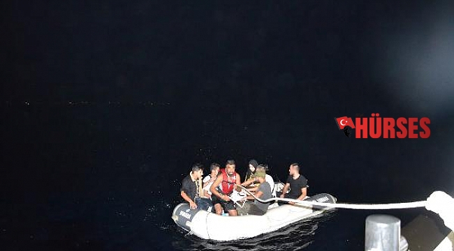 Muğla açıklarında 7 kaçak göçmen kurtarıldı