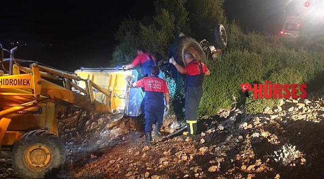 Traktörün altında kalan sürücü öldü