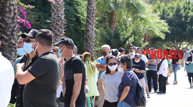 Antalya Adliyesi önünde HES kodu kuyruğu