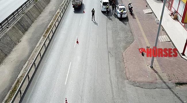 Antalya'da drone ile trafik denetimi
