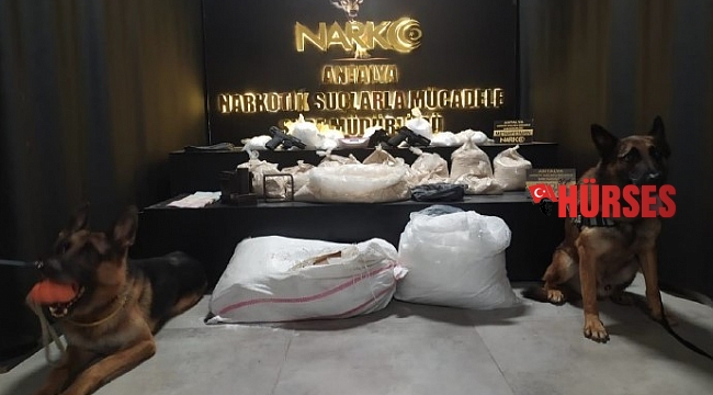 Antalya'da 35 kilo eroin ele geçirildi