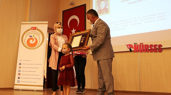 Antalya'da Devlet Övünç Madalyası töreni
