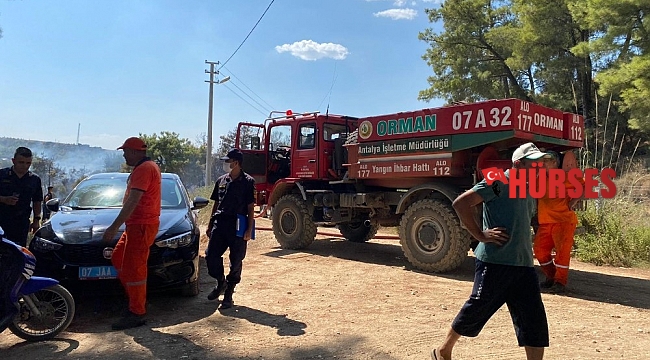 Antalya'da kırsal alanda çıkan yangın söndürüldü