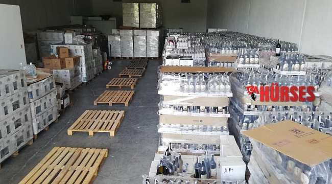 Antalya'da sahte içki operasyonu