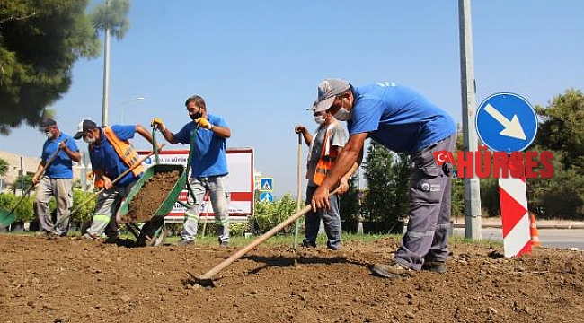 Büyükşehir'den kavşaklara estetik dokunuş